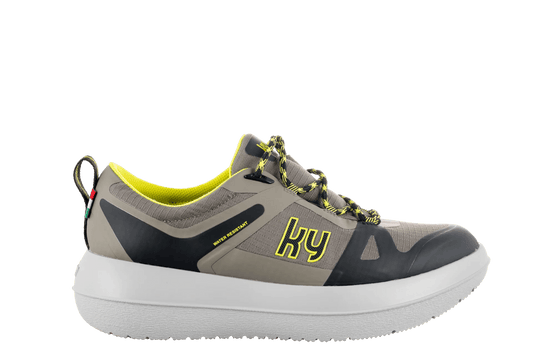 kybun schoen Flims Grey - Yellow Men